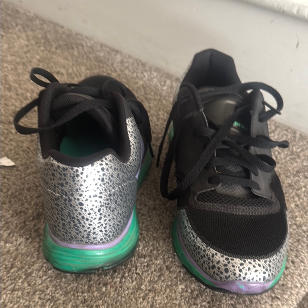 Silver and Black Athletic Sneakers Nike